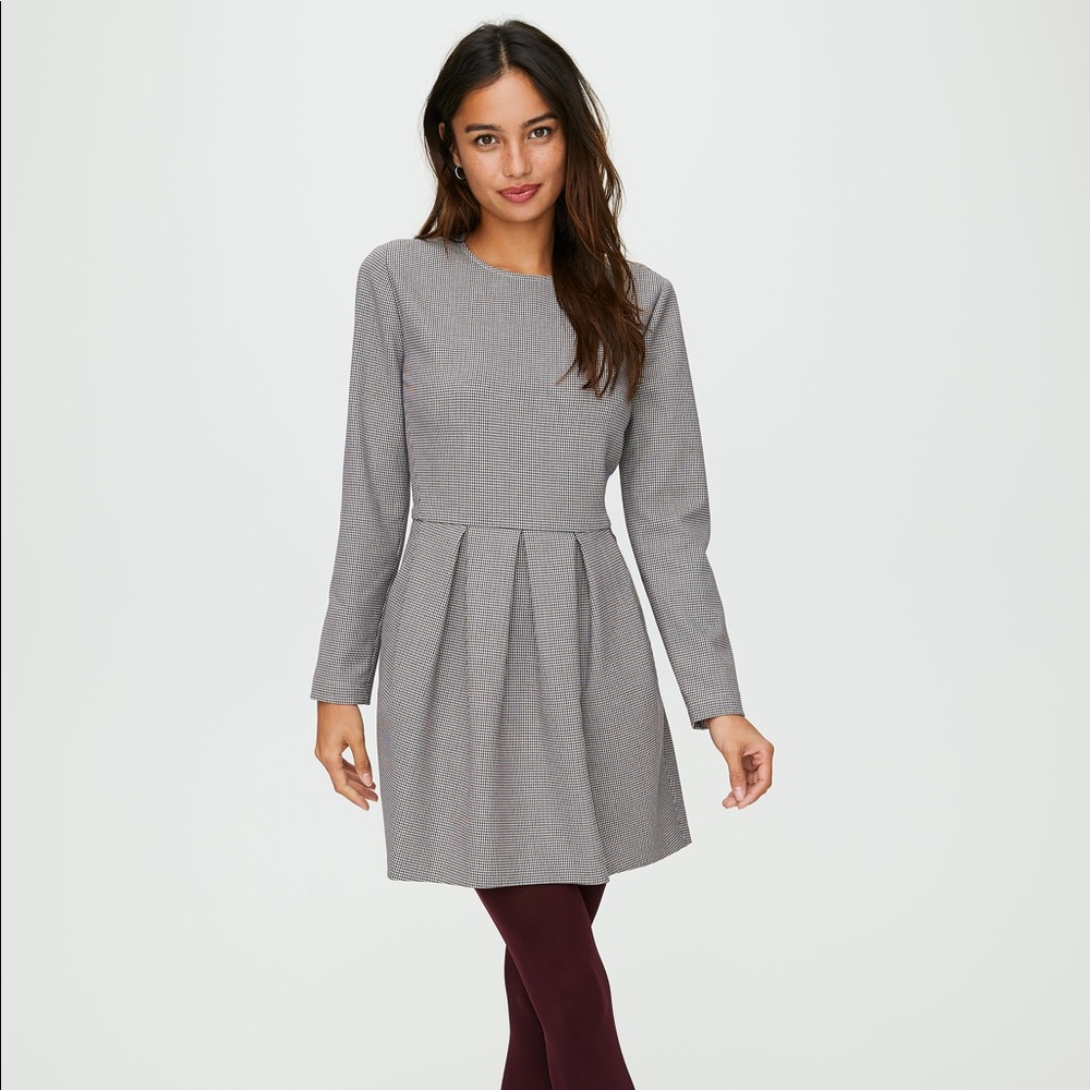 Aritzia Sunday Best Check Tartine dress NWOT